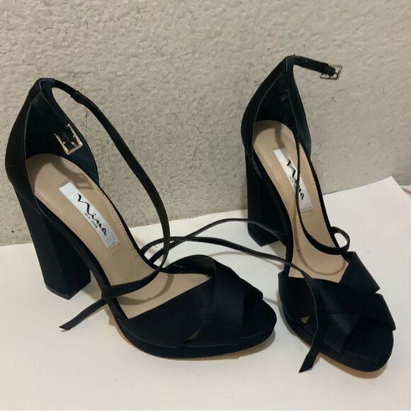 Nina Marylyn Platform Evening Sandals 7.5 M - Picture 3 of 9